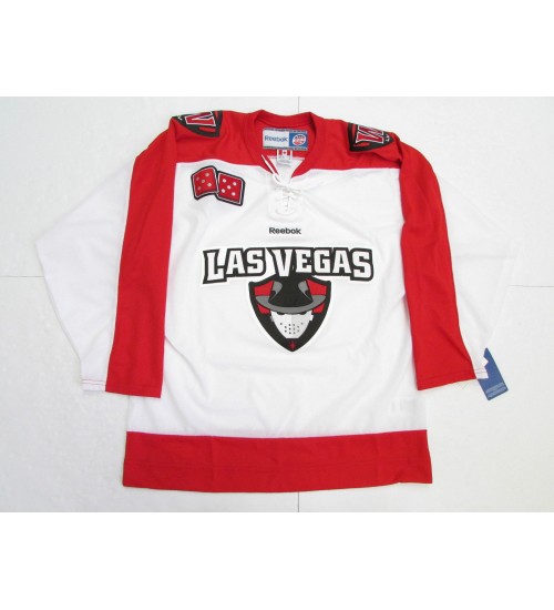 Custom ECHL Las Vegas Wranglers Hockey Jersey Red